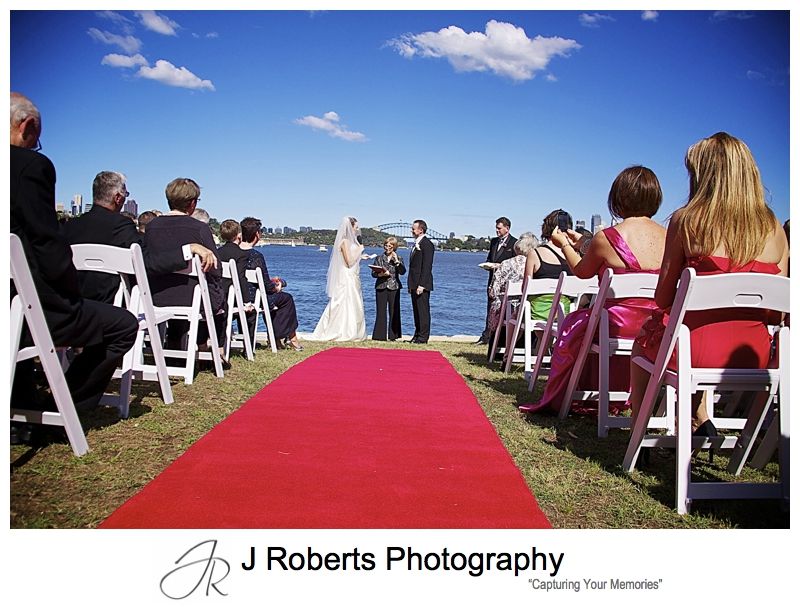 Wedding set at Clarkes Point Reserve Woolwich - wedding photography sydney